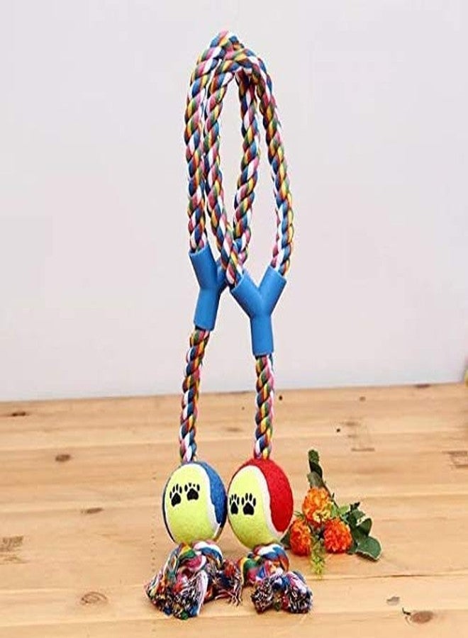 Pet Believe Cotton Rope Dog Chew Toy with 1 Knots and Ball-15 Inch (Colour May Vary) - Image 2